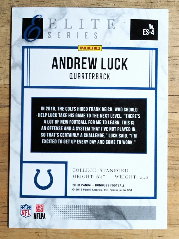 2018 Donruss The Elite Series #4 Andrew Luck