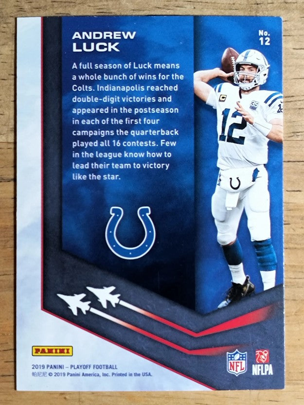 2019 Playoff Air Command #12 Andrew Luck
