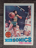 1977-78 Topps White Backs #30 Fred Brown (EX)