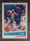 1977-78 Topps White Backs #30 Fred Brown (EXMT)