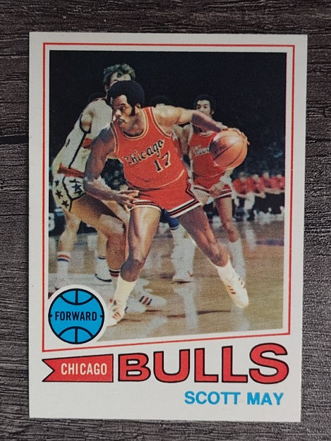 1977-78 Topps White Backs #36 Scott May RC (NMMT)