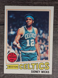 1977-78 Topps White Backs #52 Sidney Wicks (EX)