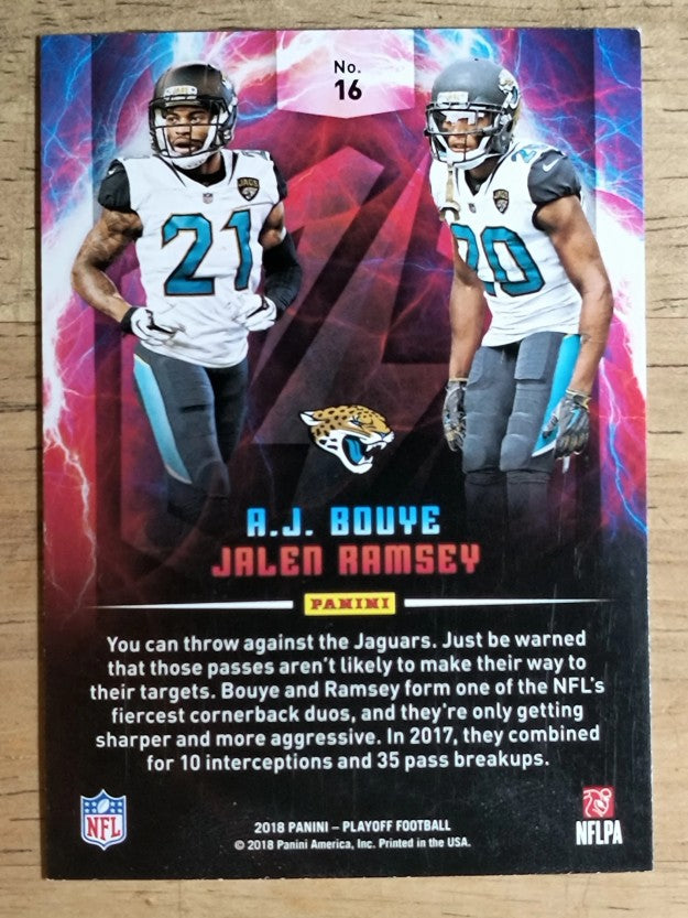 2018 Playoff Thunder and Lightning #16 A.J. Bouye/Jalen Ramsey