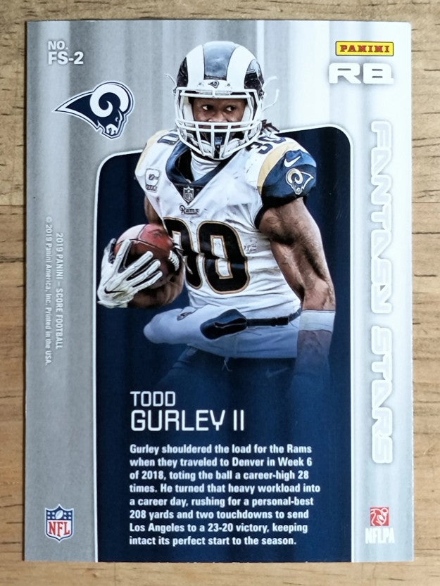2019 Score Fantasy Stars #2 Todd Gurley II