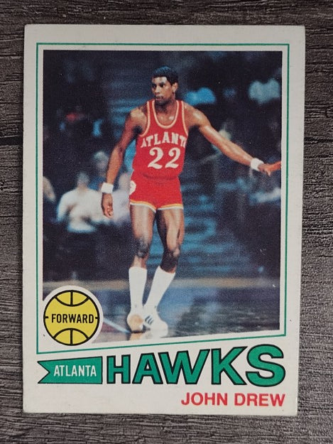 1977-78 Topps White Backs #98 John Drew (EX)