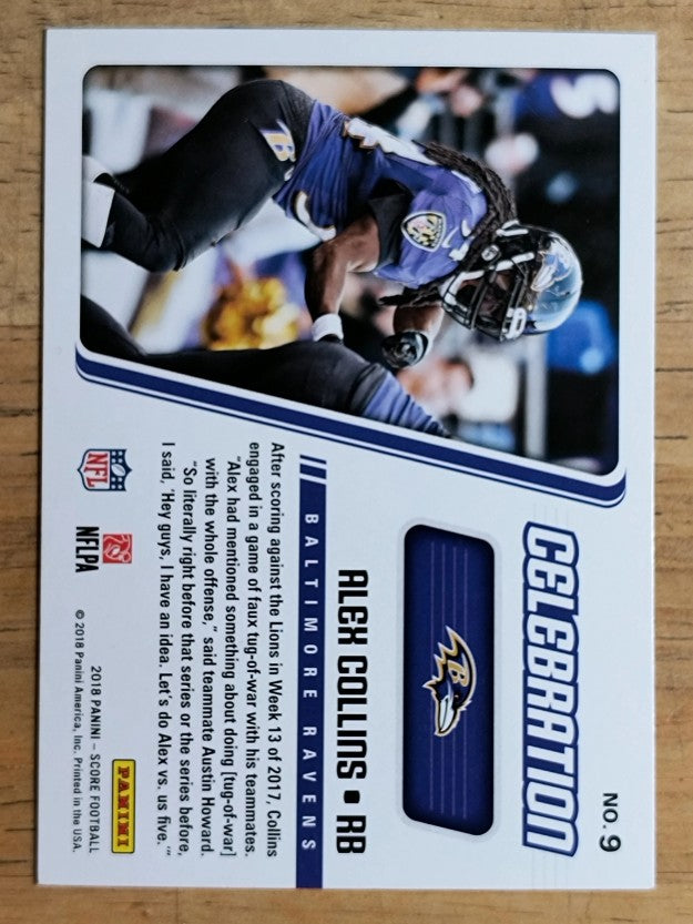 2018 Score Celebration #9 Alex Collins