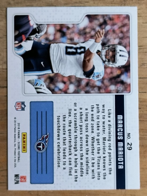 2018 Score Signal Callers #29 Marcus Mariota