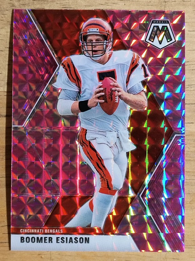 2020 Panini Mosaic Mosaic Camo Pink #51 Boomer Esiason