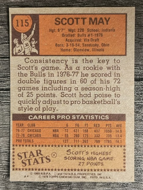 1978-79 Topps #115 Scott May (EX)