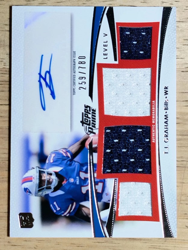 2012 Topps Prime Autographed Relics Level 5 #PVTG T.J. Graham/780
