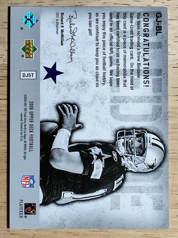 2006 Upper Deck Game Jerseys #GJBL Drew Bledsoe
