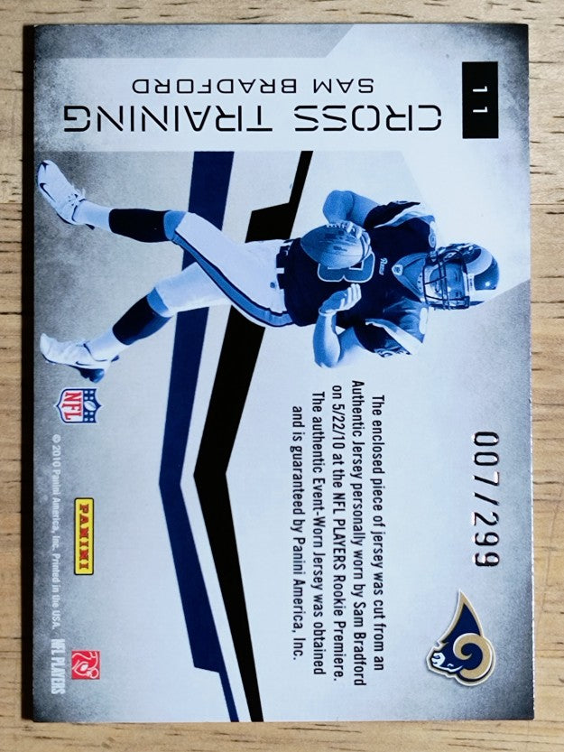 2010 Rookies and Stars Crosstraining Materials #11 Sam Bradford