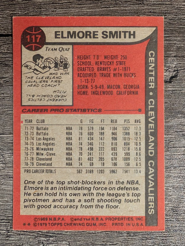 1979-80 Topps #117 Elmore Smith (EX)