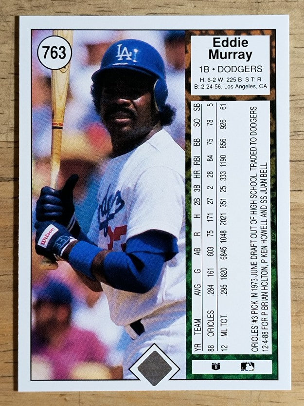 1989 Upper Deck #763 Eddie Murray