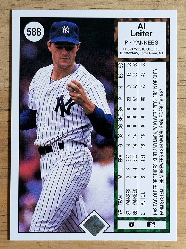 1989 Upper Deck #588 Al Leiter