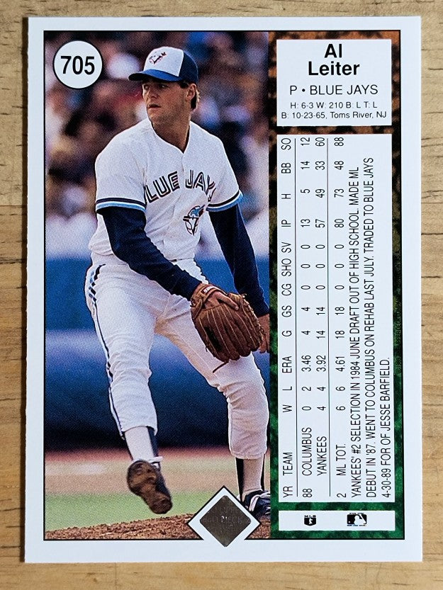 1989 Upper Deck #705 Al Leiter