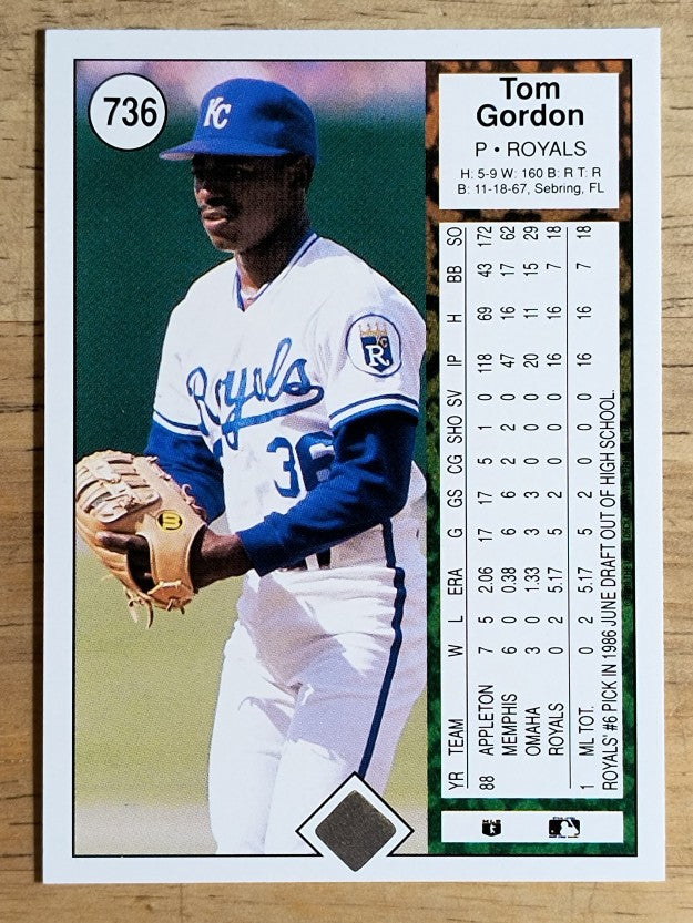 1989 Upper Deck #736 Tom Gordon RC