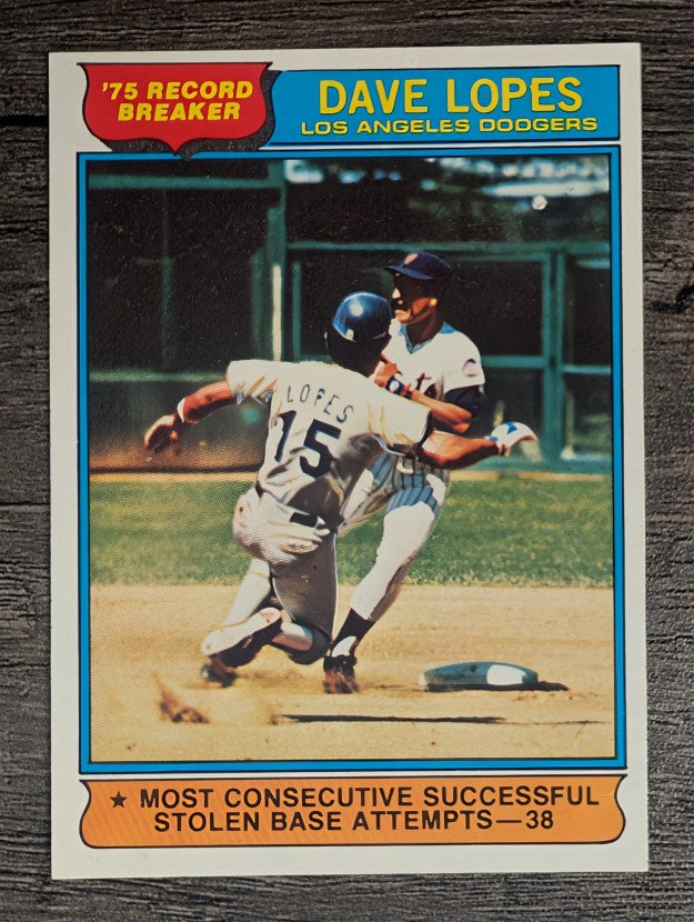 1976 Topps #4 Dave Lopes RB (EXMT)