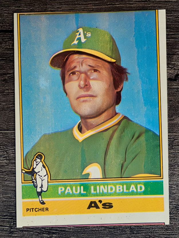 1976 Topps #9 Paul Lindblad (VGEX)