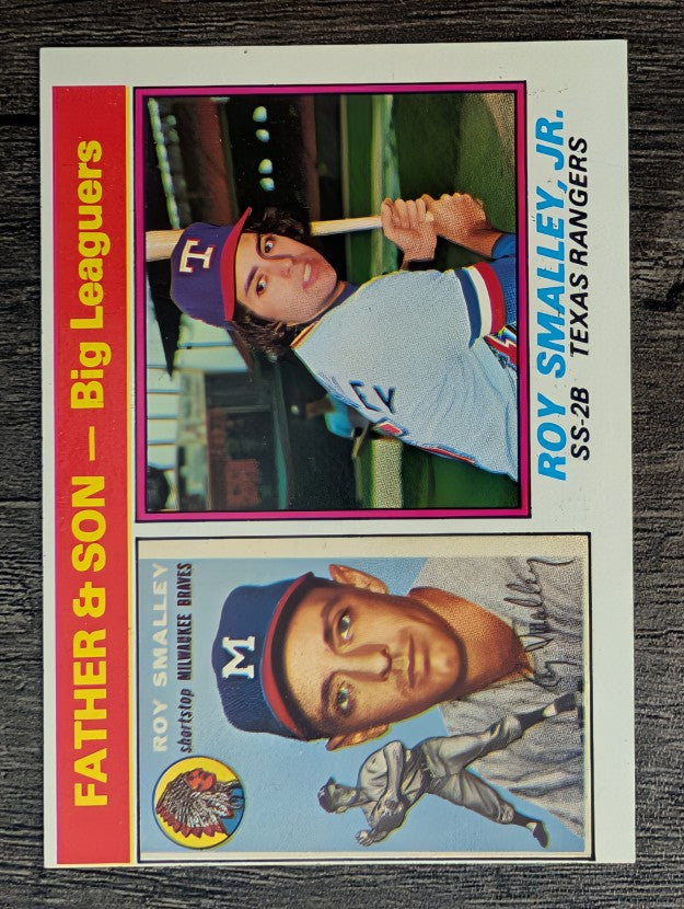 1976 Topps #70 Roy Smalley FS/Roy Smalley Jr. (EX)
