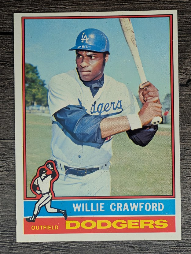 1976 Topps #76 Willie Crawford (EXMT)