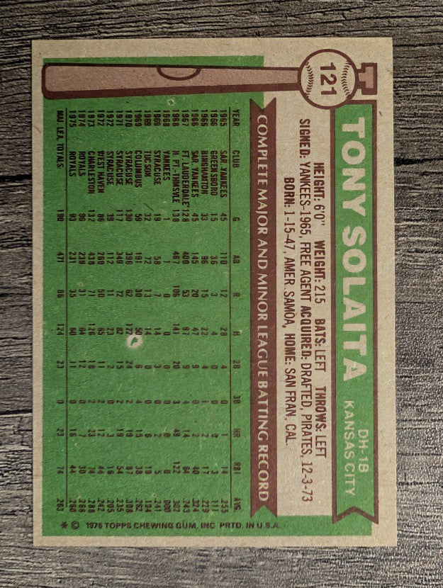 1976 Topps #121 Tony Solaita (EXMT)