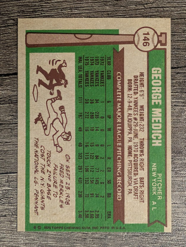 1976 Topps #146 George Medich (EXMT)
