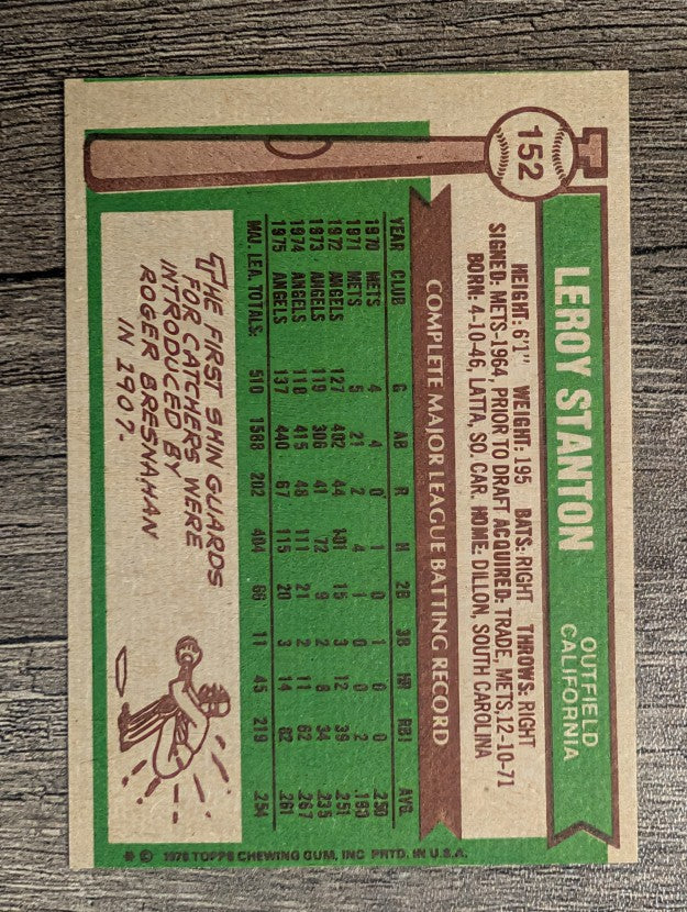 1976 Topps #152 Leroy Stanton (EXMT)