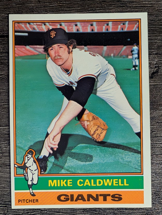 1976 Topps #157 Mike Caldwell (EX)