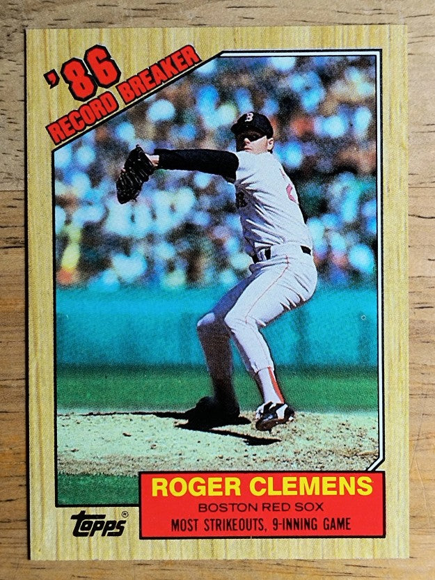 1987 Topps #1 Roger Clemens RB