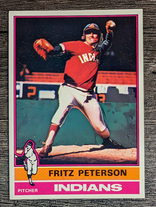 1976 Topps #255 Fritz Peterson (EXMT)