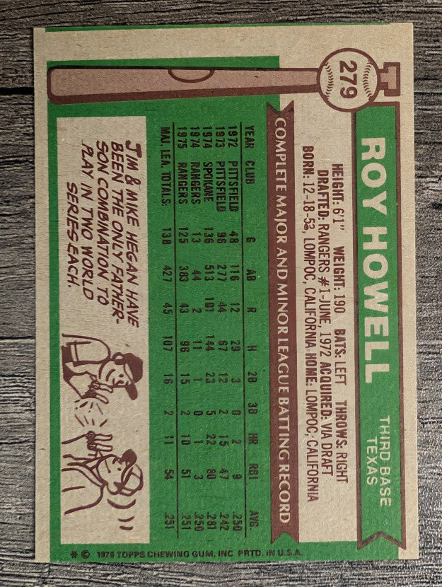 1976 Topps #279 Roy Howell RC (EXMT)