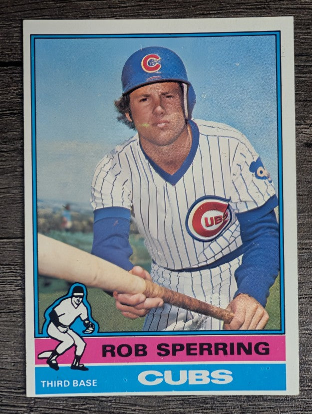 1976 Topps #323 Rob Sperring RC (EXMT)