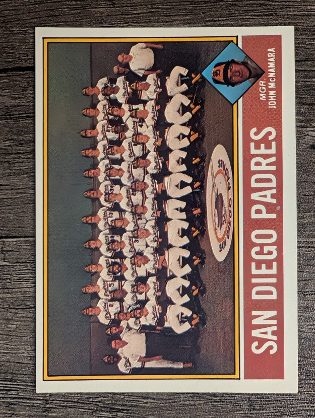 1976 Topps #331 San Diego Padres CL/John McNamara MG (NM)