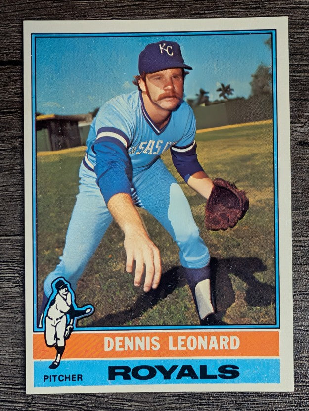 1976 Topps #334 Dennis Leonard (EXMT)