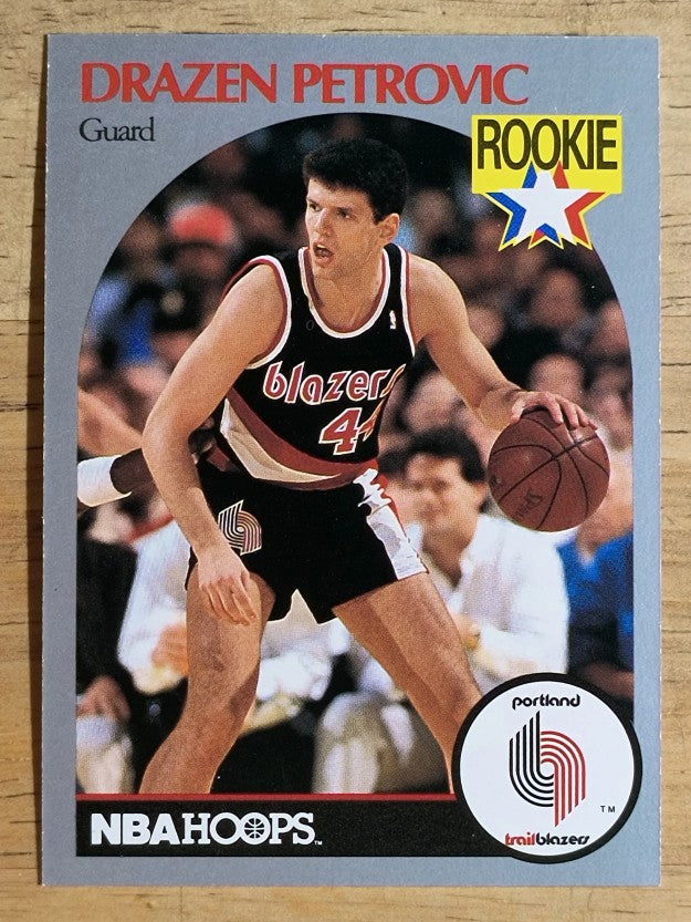 1990-91 Hoops #248 Drazen Petrovic RC