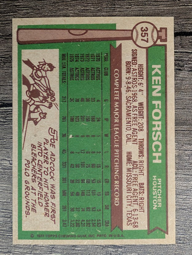 1976 Topps #357 Ken Forsch (EXMT)
