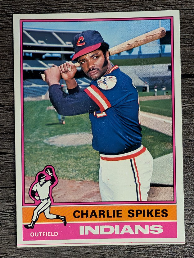 1976 Topps #408 Charlie Spikes (NM)