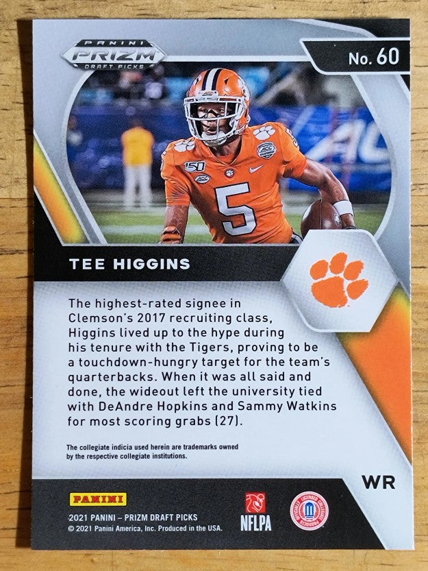 2021 Panini Prizm Draft Picks #60 Tee Higgins