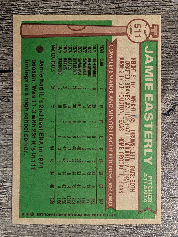 1976 Topps #511 Jamie Easterley (EXMT)