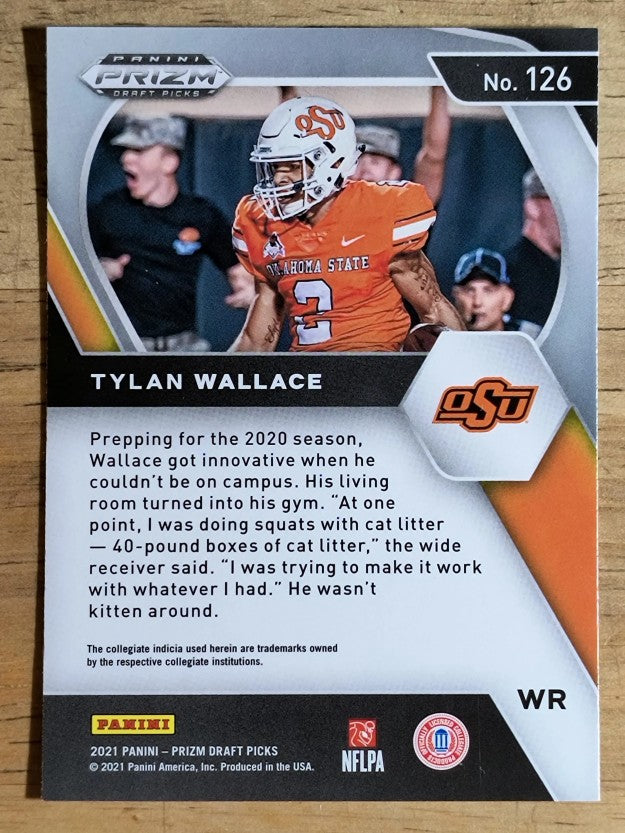 2021 Panini Prizm Draft Picks #126 Tylan Wallace RC