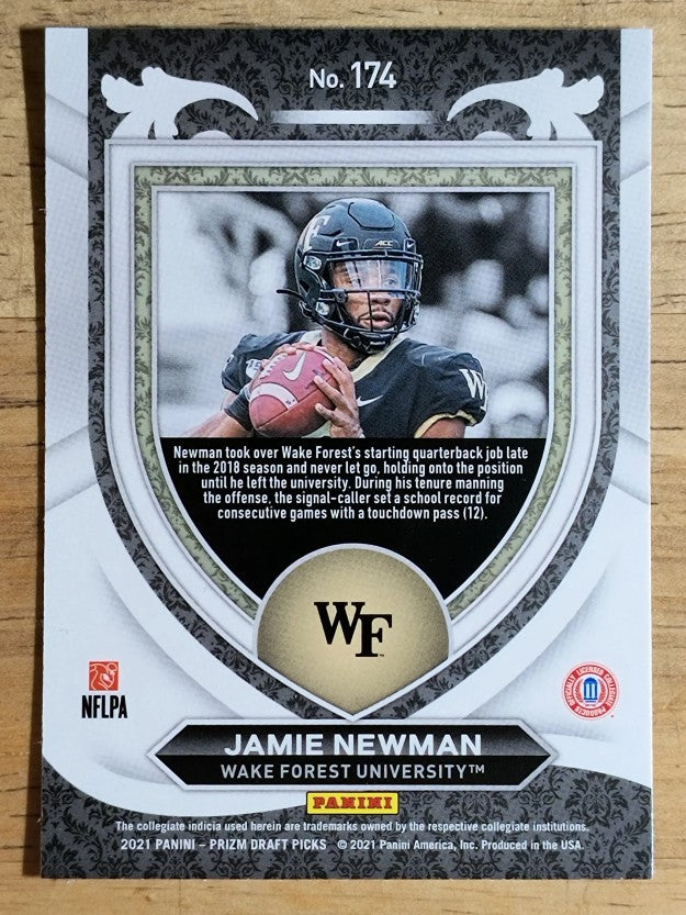 2021 Panini Prizm Draft Picks #174 Jamie Newman C