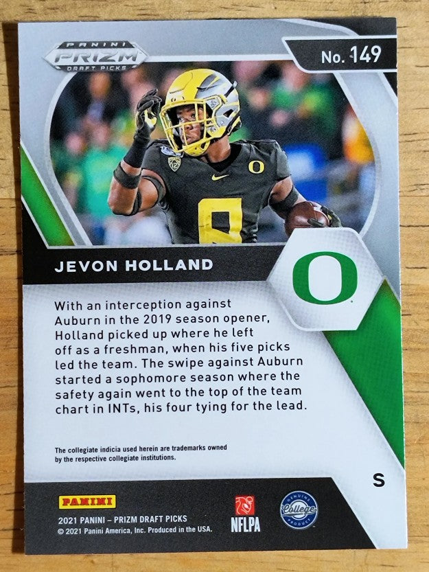 2021 Panini Prizm Draft Picks #149 Jevon Holland RC