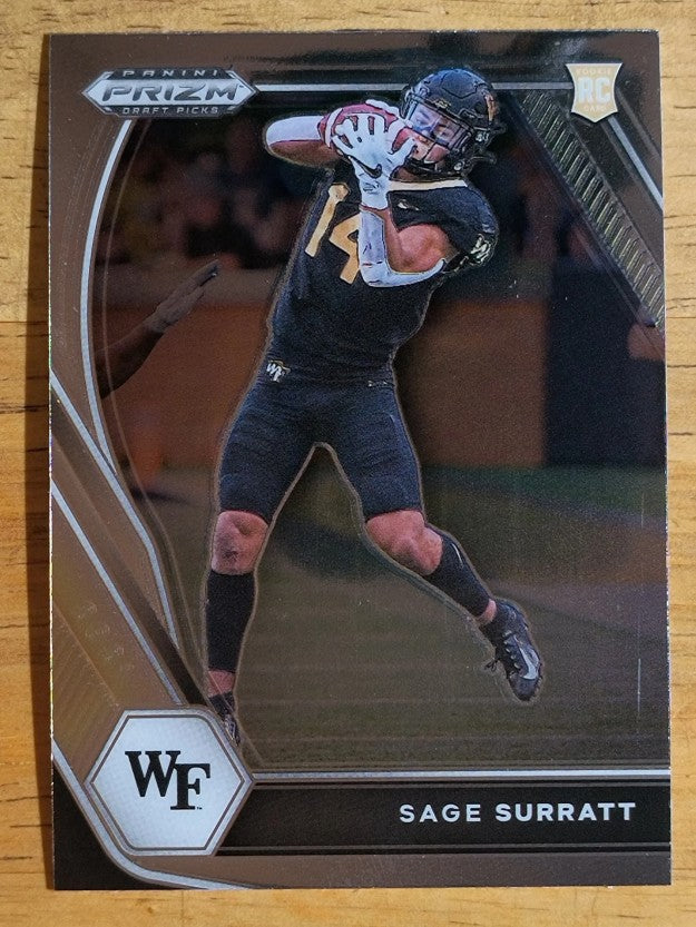 2021 Panini Prizm Draft Picks #134 Sage Surratt RC