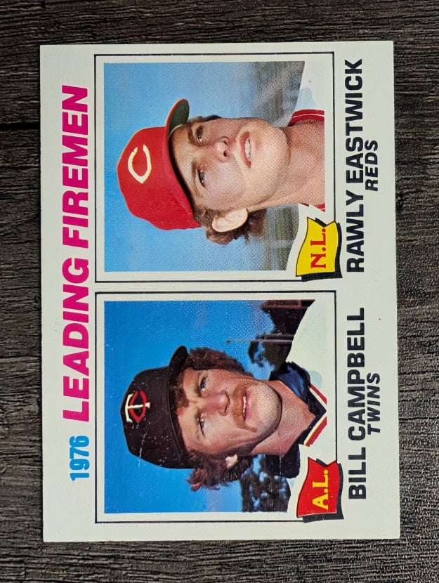 1977 Topps #8 Leading Firemen/Bill Campbell/Rawly Eastwick (NM)