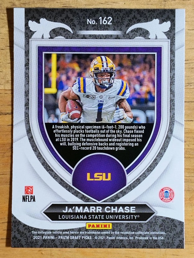 2021 Panini Prizm Draft Picks #162 Ja'Marr Chase C