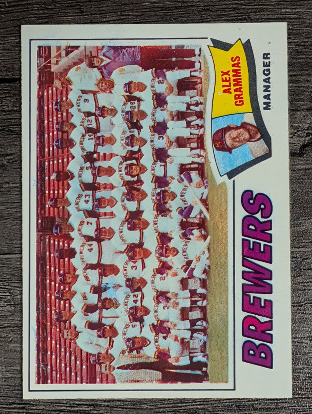 1977 Topps #51 Milwaukee Brewers CL/Alex Grammas MG (NM)