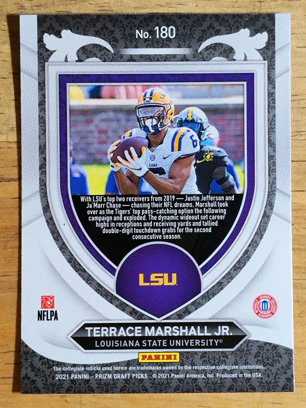 2021 Panini Prizm Draft Picks #180 Terrace Marshall Jr. C
