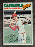 1977 Topps #72 Mike Anderson (NM)