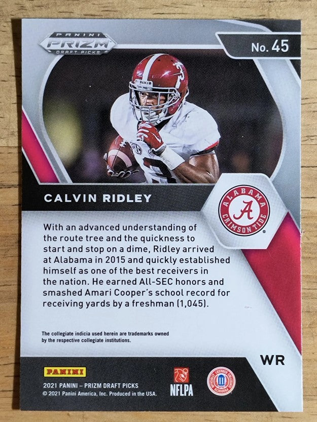 2021 Panini Prizm Draft Picks #45 Calvin Ridley